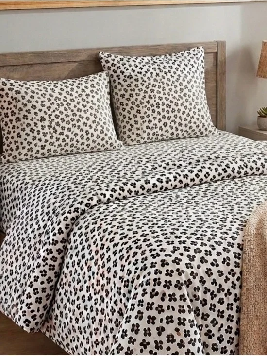 Kate Spade New York Floral Leopard Print 4-Piece Sheet Set | King | NEW - Picture 6 of 6